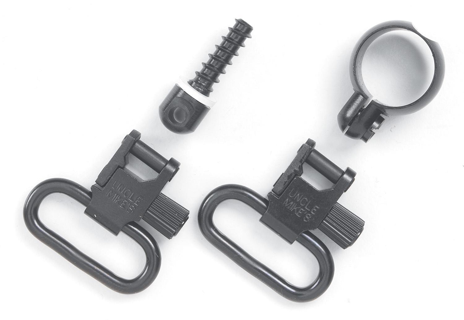 Michaels Of Oregon Sling Accessories Michaels Of Oregon Uncle Mike's Quick Detach Sling Swivel Set Full Band Lever Action Rifles .645-.660 Winchester/Marlin Swivel Steel Black