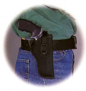 Michaels Of Oregon Gun Holsters Michaels Of Oregon Uncle Mike's Sidekick Hip Holster for 3-1/2" - 4-1/2" Barrel large autos open ends in Black Right Hand
