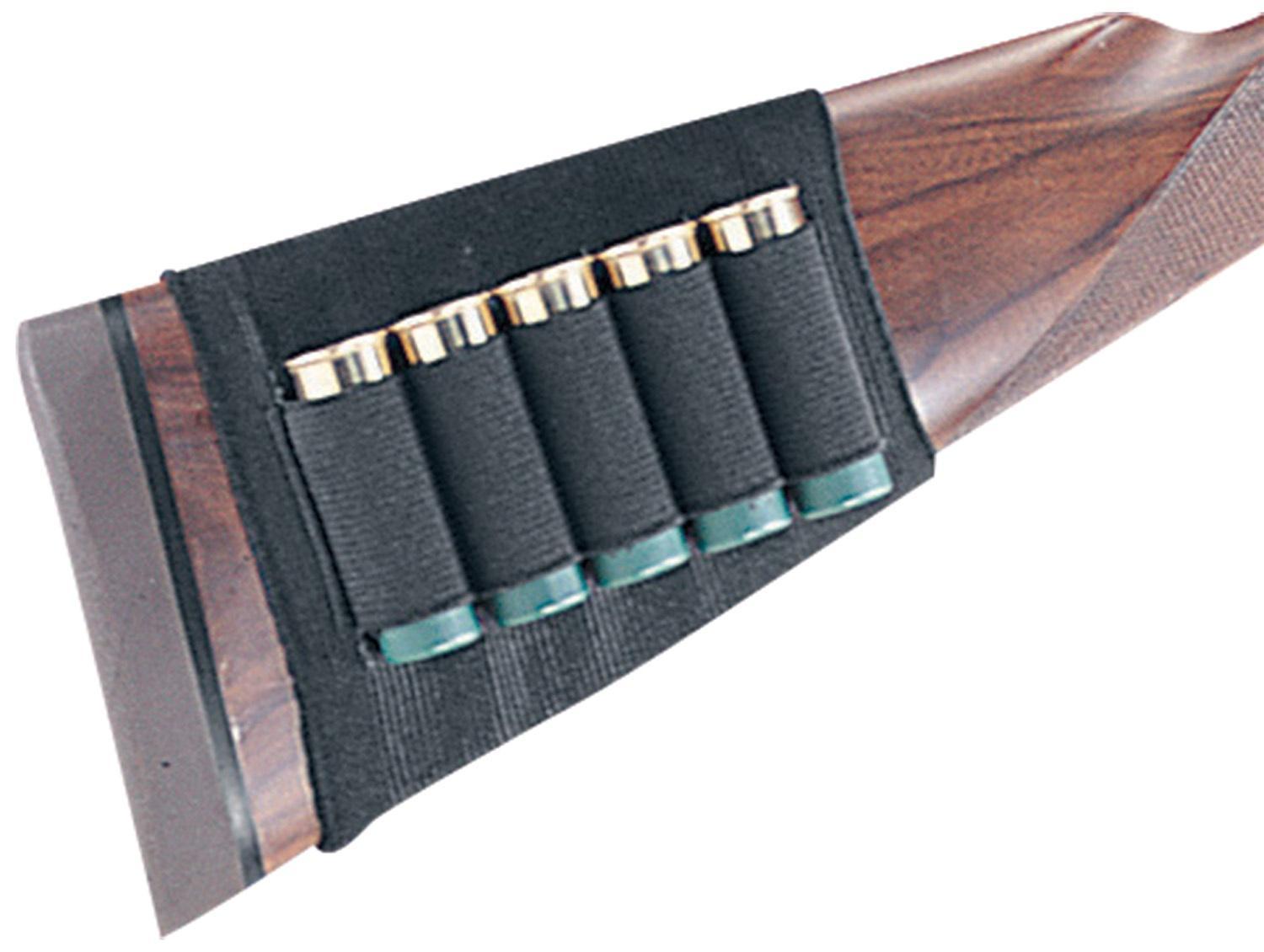 Michaels Of Oregon Cartridge Holders Michaels Of Oregon Uncle Mike's Plain Black Cartridge Holder for Shotgun Buttstock