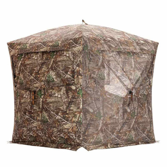 Rhino Blinds Ground Blinds Rhino Blinds Right Handino 180 Pro FD Blind with Full Door Realtree Edge