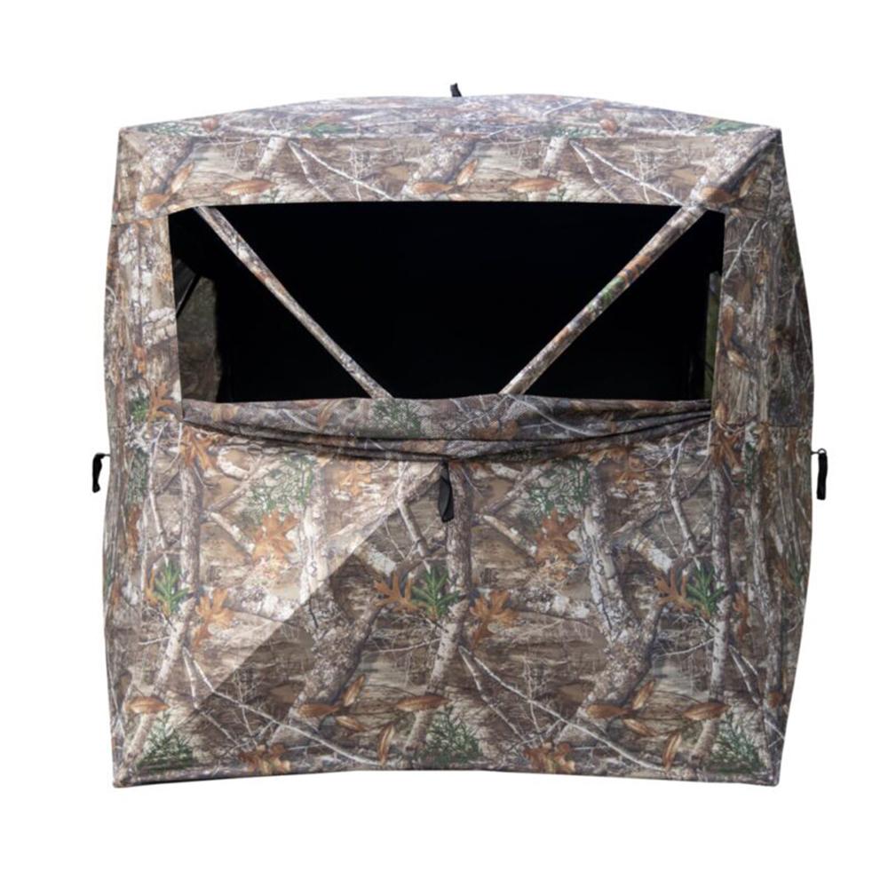 Rhino Blinds Ground Blinds Rhino Blinds Right Handino RB140 3 Person Ground Blind Realtree Camo