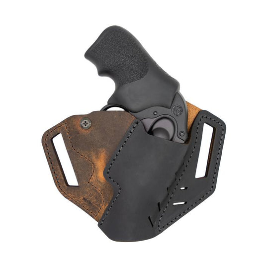 Versacarry By Sitzco Llc. Gun Holsters Versacarry By Sitzco Llc. Versacarry OWB Revolver Holster Ruger LCR Brown/Black Right Hand