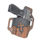 Versacarry By Sitzco Llc. Gun Holsters Versacarry By Sitzco Llc. Versacarry Arc Angel OWB Holster Size 1 Full Size/Compact Brown with Black Right Hand