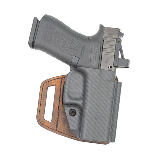 Versacarry By Sitzco Llc. Gun Holsters Versacarry By Sitzco Llc. Versacarry V-Slide OWB Holster for S&W M&P Shield Brown Right Hand