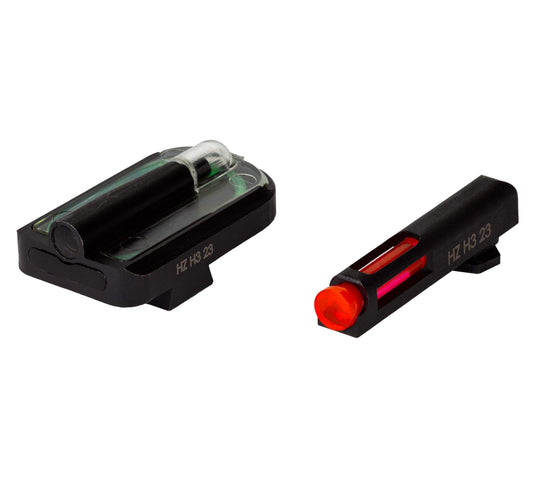 Hiviz Fiber Optic Sights Hiviz HIVIZ FASTDOT H3 Red Front Green Rear Sight for Glock 9mm 40 S&W .357 Sig