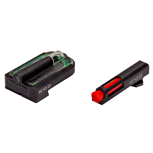 Hiviz Fiber Optic Sights Hiviz HIVIZ FASTDOT H3 Red Front Green Rear Sight for Glock MOS 9mm| 40 S&W | 357 Sig