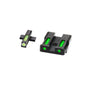 Hiviz Fiber Optic Sights Hiviz HIVIZ LiteWave H3 Green/White Front Ring sight for Springfield Models XDXDSXDE and XD-M models