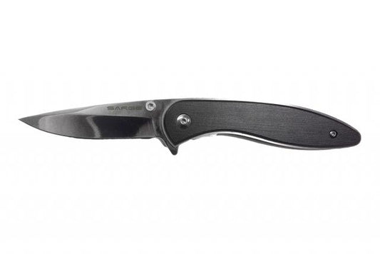 Sarge Knives Knives &amp; Edged Tools|Knives|Knives &amp; Edged Tools Sarge Knives Sarge Knives Black Brushed Swift Assist Folding Knife