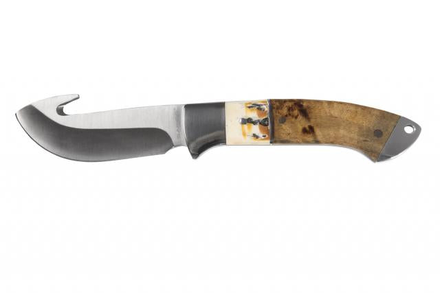 Sarge Knives Knives &amp; Edged Tools|Knives|Knives &amp; Edged Tools Sarge Knives Sarge Knives Terrain Fixed Blade Knife 3-1/2" Gut Hook Wood & Stag