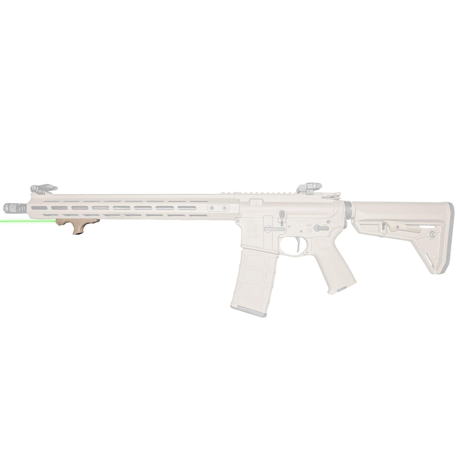 Viridian Green Laser Laser Sights Viridian Green Laser Viridian HS1 FDE Handstop with Green Laser M-Lok Mounting