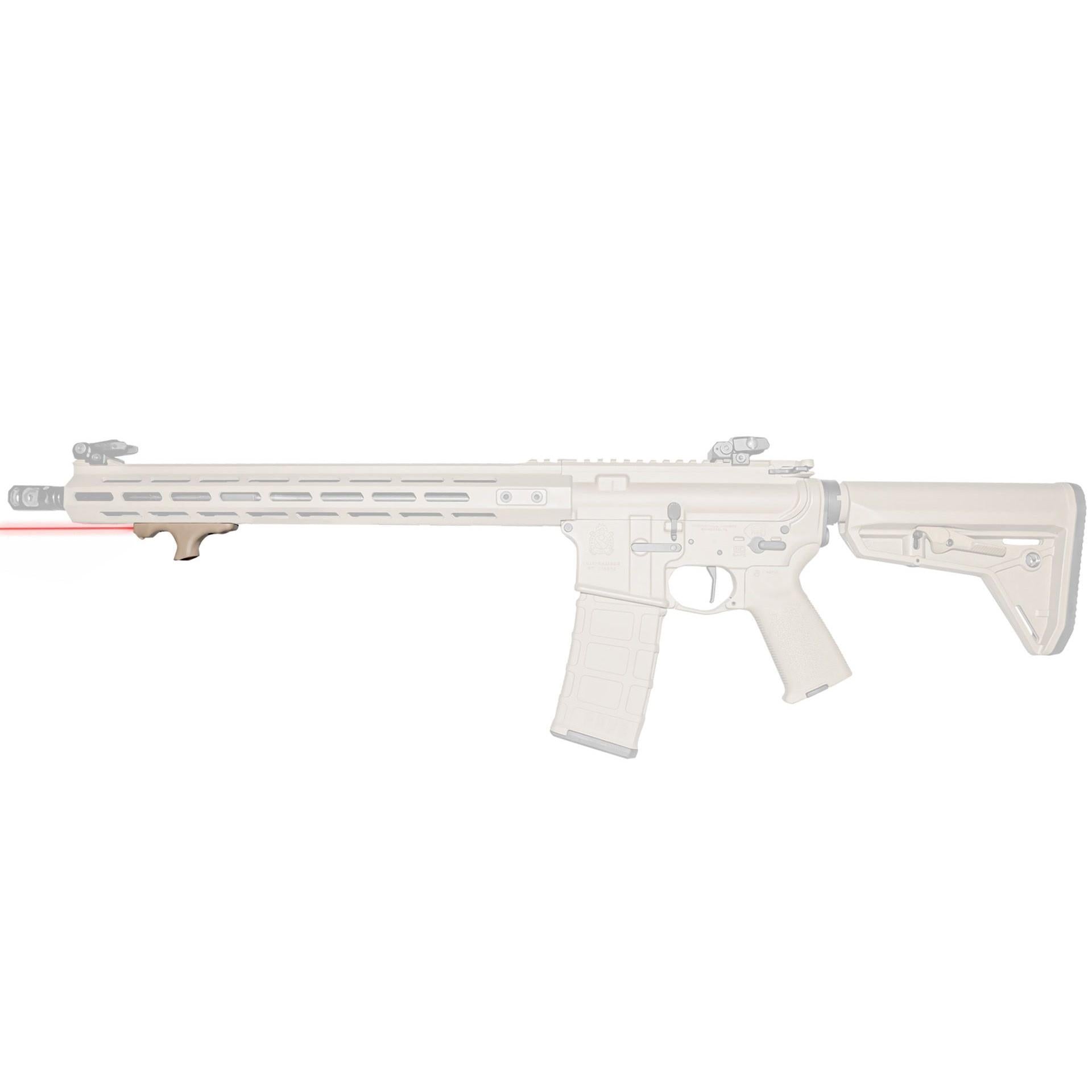 Viridian Green Laser Laser Sights Viridian Green Laser Viridian HS1 FDE Handstop with Red Laser M-Lok Mounting