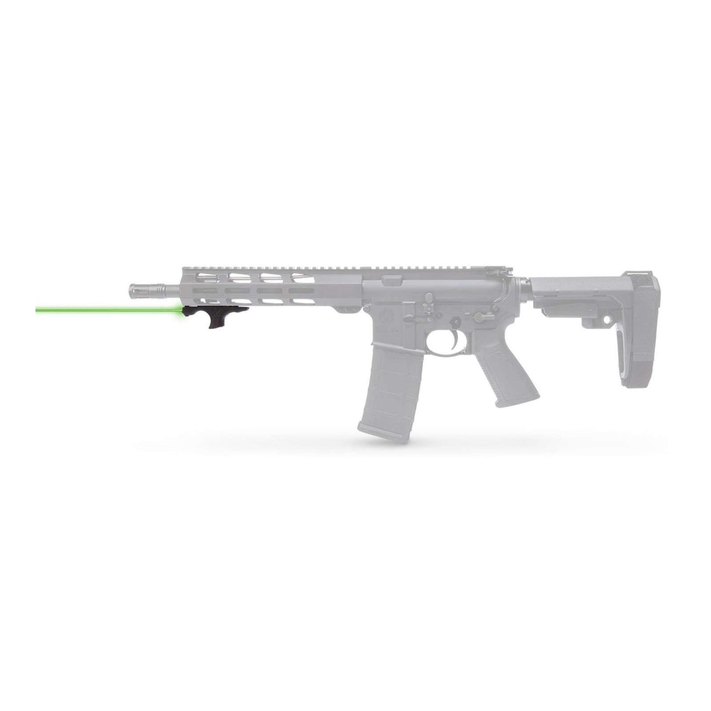 Viridian Green Laser Laser Sights Viridian Green Laser Viridian HS1 Hand Stop with Green Laser Black with Picatinny Adapter