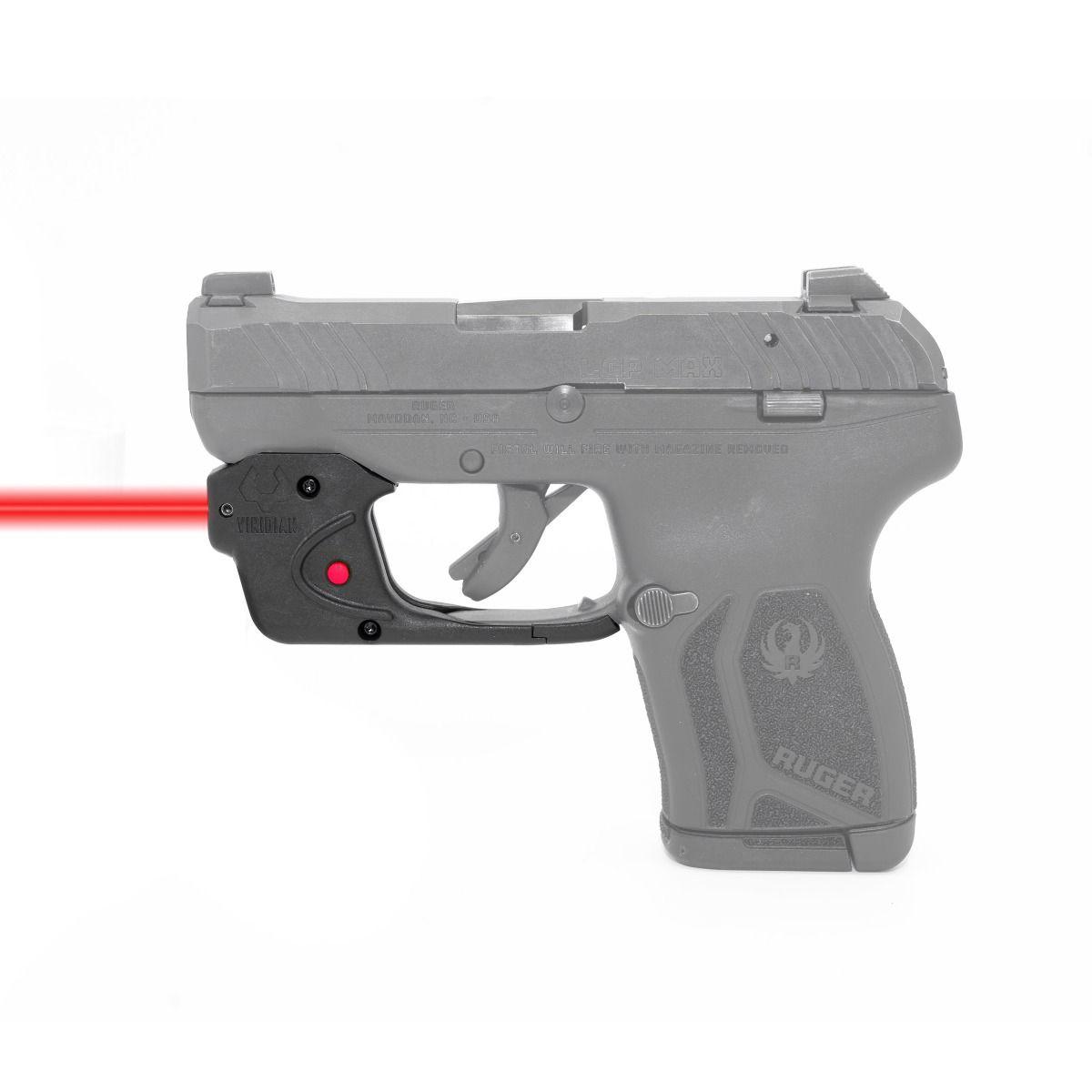 Viridian Green Laser Laser Sights Viridian Green Laser Viridian Essential Red Laser Sight for Ruger LCP Max Black