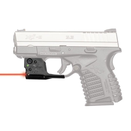 Viridian Green Laser Laser Sights Viridian Green Laser Viridian Reactor R5 Gen 2 Red Laser Sight for Springfield XDs 9/40/45 With ECR With Ambidextrous IWB Holster