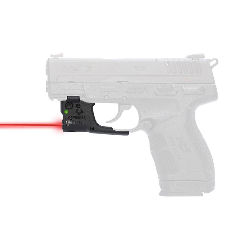 Viridian Green Laser Laser Sights Viridian Green Laser Viridian Reactor R5 Gen 2 Red Laser Sight for Springfield XDE With ECR With Ambidextrous IWB Holster