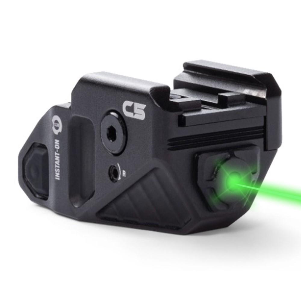 Viridian Green Laser Handgun Lights Viridian Green Laser Viridian C5 Universal Green Laser Sight with Rechargeable Battery w SAFECharge