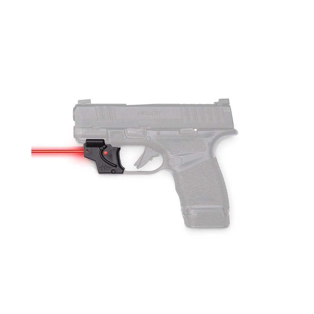 Viridian Green Laser Optics|Laser Sights Viridian Green Laser Viridian E Series Red Laser Black Springfield Hellcat With Kydex IWB Right Hand