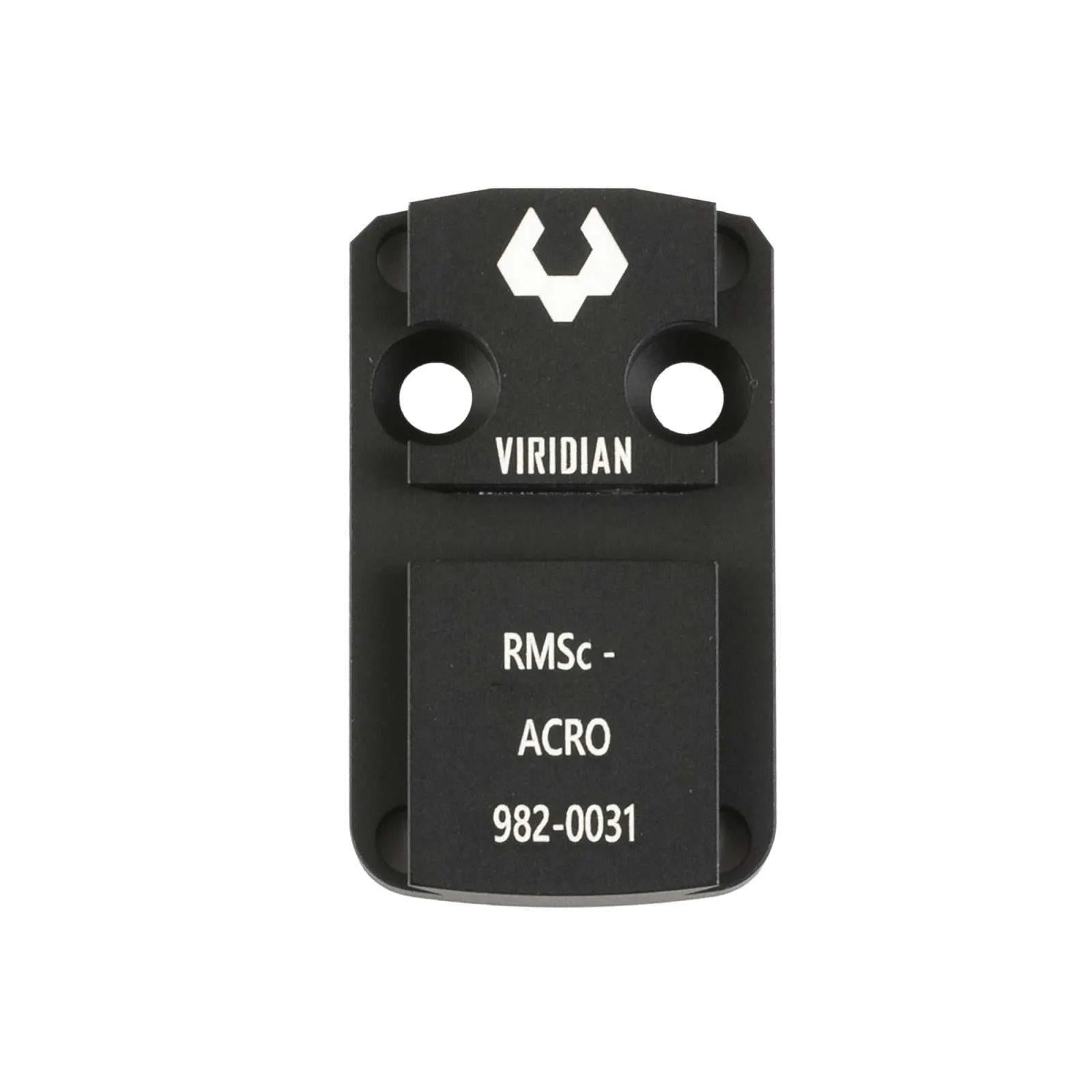 Viridian Green Laser Reflex Viridian Green Laser Viridian RFX44 Shield RMSc Mounting Plate