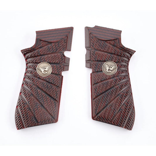 Wilson Combat Grips Wilson Combat Wilson Combat EDC X9 Handgun Grips Aggressive Starburst Black Cherry