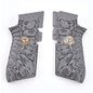 Wilson Combat Grips Wilson Combat Wilson Combat EDC X9 Handgun Grips Aggressive Starburst Grey/Black