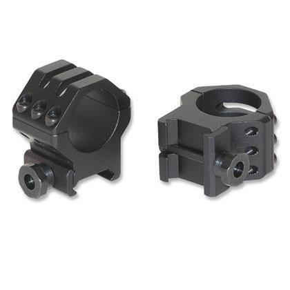 Weaver Scope Rings Weaver Weaver 6-Hole Aluminum Scope Rings - Matte - 1" High