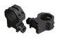 Weaver Scope Rings Weaver Weaver 4-Hole Skeleton Aluminum Scope Rings - Matte - 1" X-High