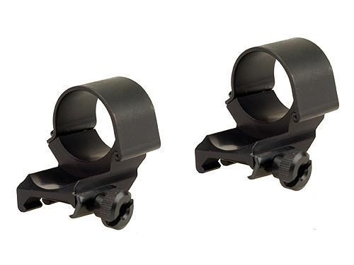 Weaver Scope Rings Weaver Weaver Detachable Extension Top Mount Aluminum Scope Rings - 1" High Dual EXT - Matte