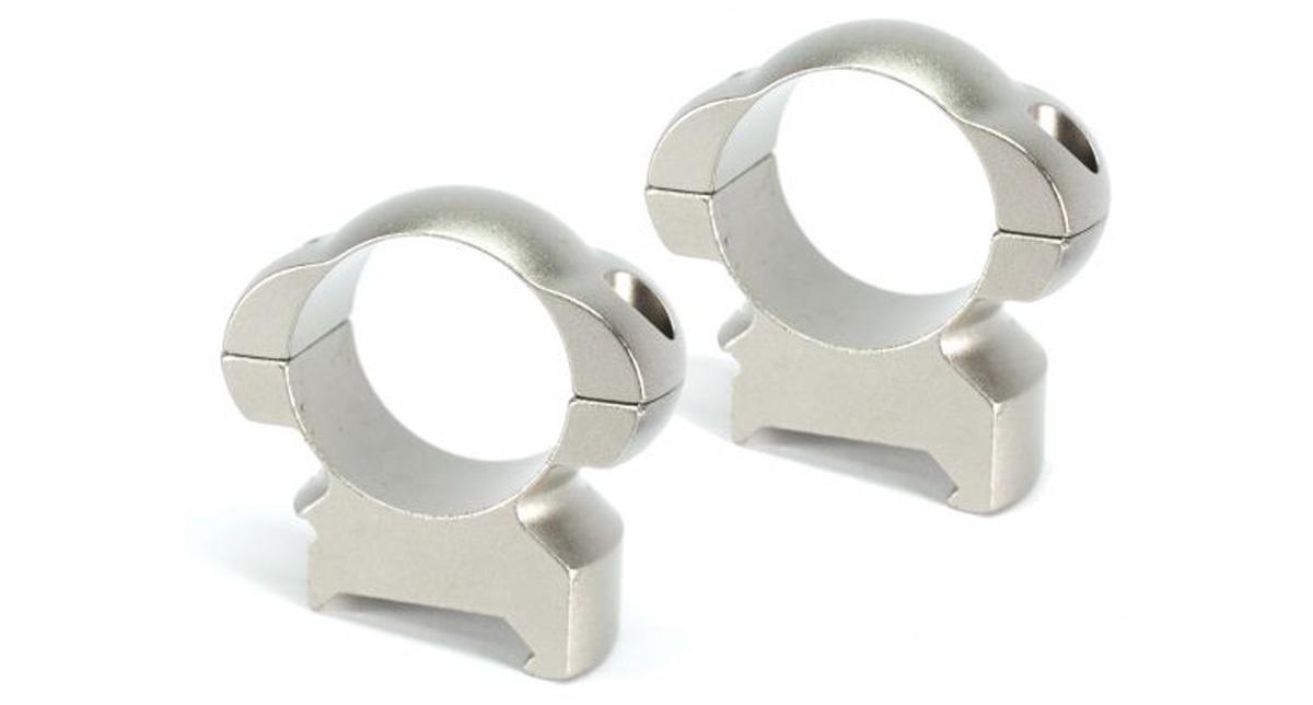 Weaver Scope Rings Weaver Weaver Grand Slam Steel Top Mount Scope Rings 1" HIgh Silver