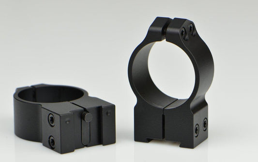 Warne Manufacturing Company Scope Rings Warne Manufacturing Company Warne 2-Piece Maxima Fixed Scope Ringmounts with Grooved Receiver Fits Tikka 30mm High Matte