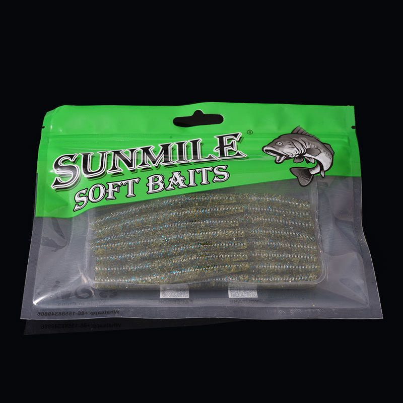 3 Inch 4 Inch Noodle Bug High Specific Gravity Slow Sinking Salt Lua Soft Bait