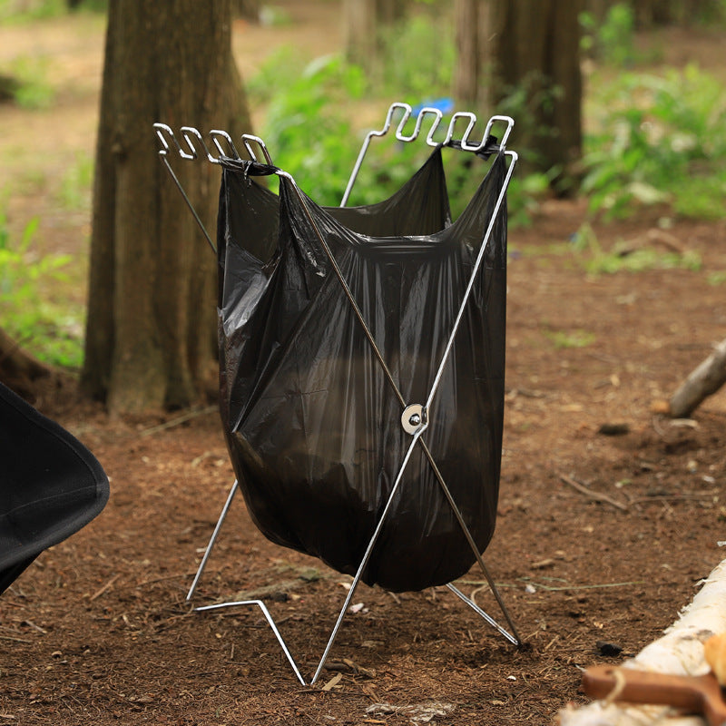 Camping Household Folding Garbage Bag Bracket