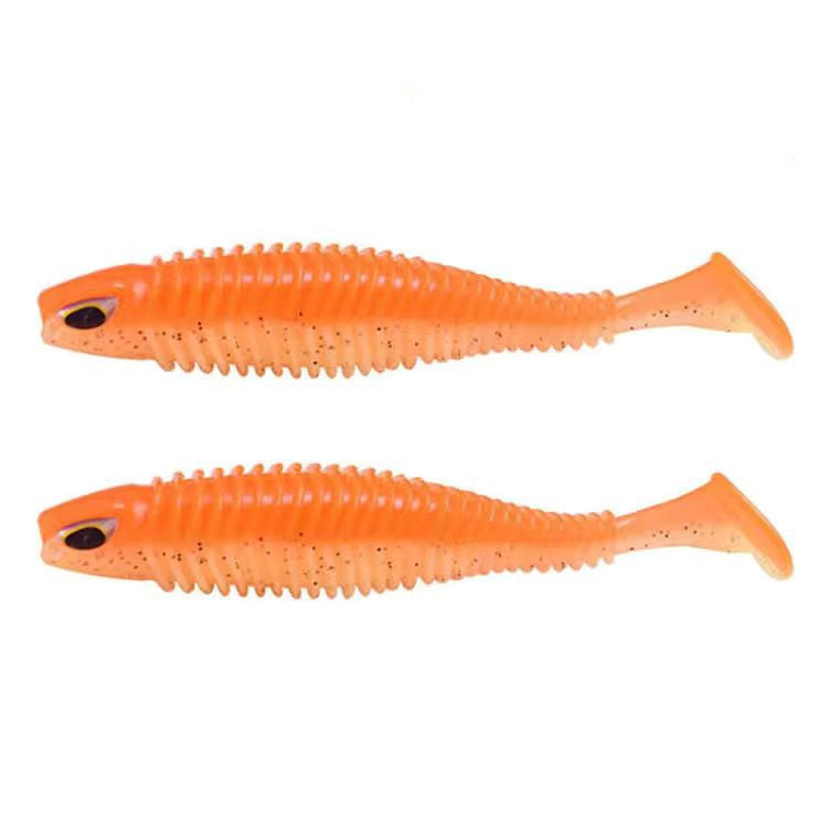 Luya Big T-tail Soft Fish Bait With Crank Lead Head