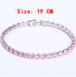 Cubic Zirconia Tennis Bracelets Iced Out Chain Crystal Bracelet Women Men Gold Bracelet Jewelry