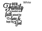 Our Family Is Founded On Faith Christian Decal