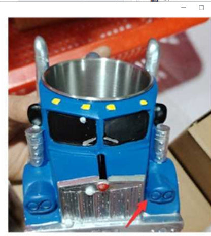 Durable Truck Coffee Mug Semi Truck Handcrafted Coffee Cup Semi-trailer Shaped Semi-Truck Coffee Mugs For Family