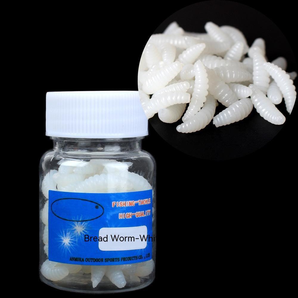 Soft Bait Fake Worm Mealworm Earthworm Red Bottled Bionic Lure