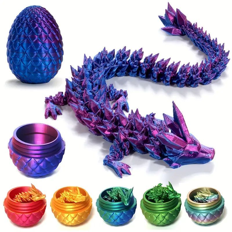 3D Printing Dragon Egg Divine Dragon Set