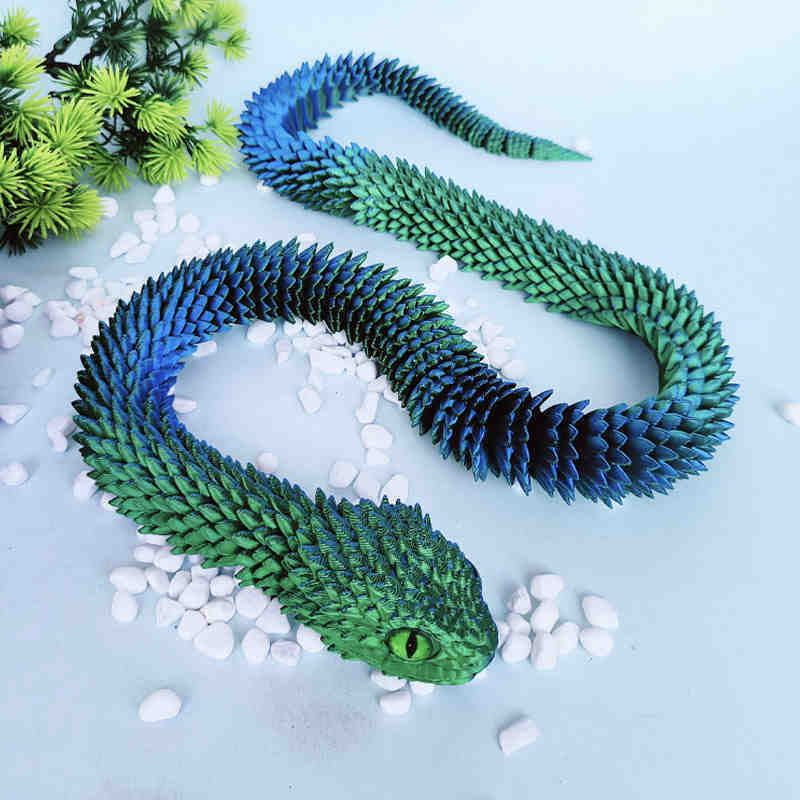 D Print Snake Toy Decoration Crafts