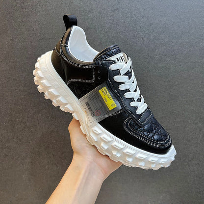 Netflix Super Hot Men's White Casual Trendy Versatile Board Shoes