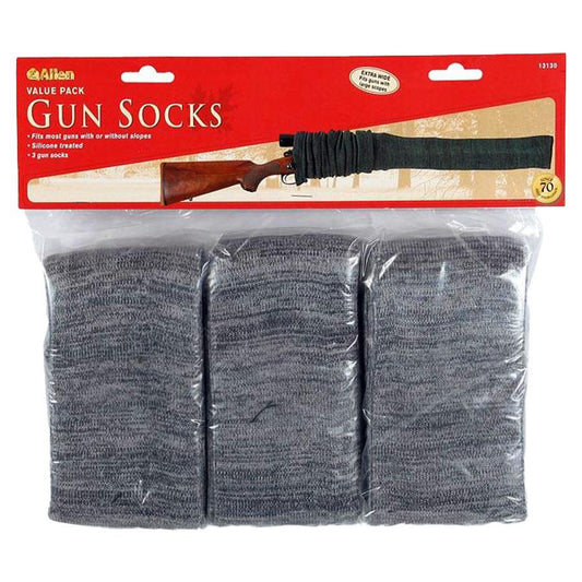 Allen Shotgun Cases Allen Knit Shotgun Scoped Sock - 52" Gray 3 Pack