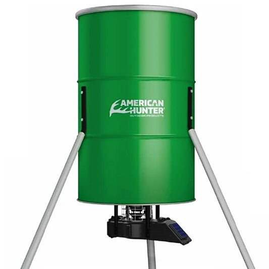 Gsm Feeders Gsm American Hunter 350 LB. Tripod Feeder With updated Sunslinger Kit - MOTOR FREIGHT ONLY