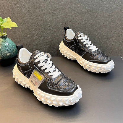 Netflix Super Hot Men's White Casual Trendy Versatile Board Shoes