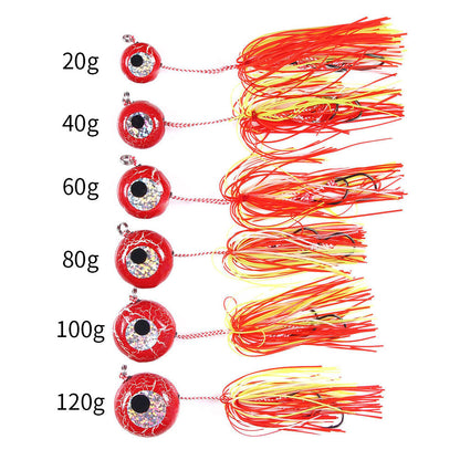 Lead Sinker Multi-color Big Head Lead Bait 80g Sea Fishing Hook Lead Head Hook Lure