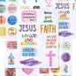 Mr. Pen- Christian Stickers, 49 Pcs, Religious Stickers, Jesus Stickers, Bible Stickers, Assorted Color