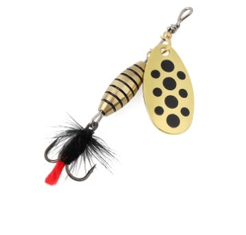 Hard Spinning Sequin Feather Bait High Carbon Steel Three-book Hook