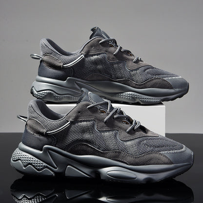 Men's Shoes Summer Youth Students National Tide Casual Shoes Mesh Breathable Retro Running Sports