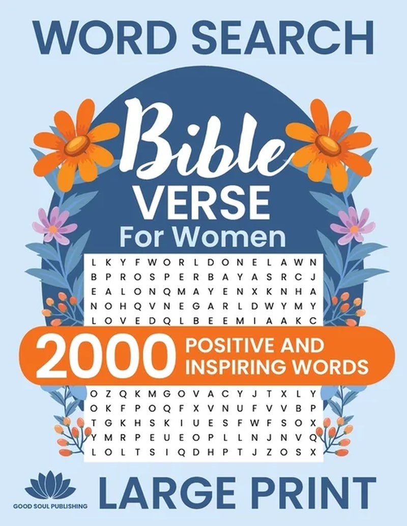 Word Search Bible Verse for Women (Large Print): Positive and Inspiring Brain Games Word Find Puzzles, Encouraging Faith, (Paperback)