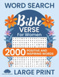 Word Search Bible Verse for Women (Large Print): Positive and Inspiring Brain Games Word Find Puzzles, Encouraging Faith, (Paperback)