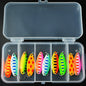 Small Five Grid 3g Colorful Spoon Shaped Horse Mouth Sequins Set Fish Bait
