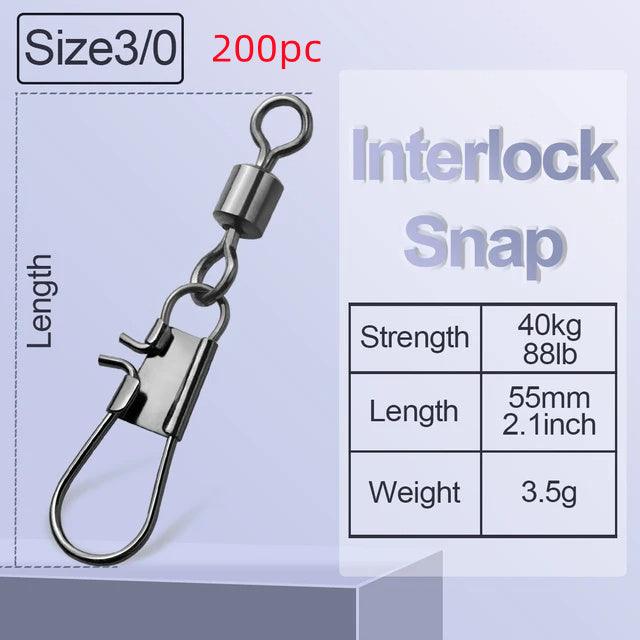 8-shaped Ring American Swivel B- Type Pin Quick Connector Lure Fishing Supplies Connection 8-word Ring